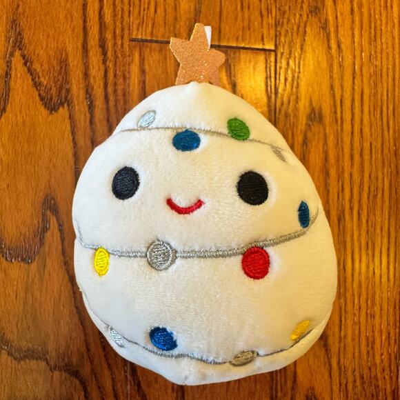 Squishmallows Jingle the White Christmas Tree Ornament Holiday 2021 Plush 4" - Picture 1 of 10